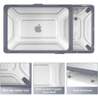 Macbook Case Heavy Duty Honeycomb Hard Shell - Gray