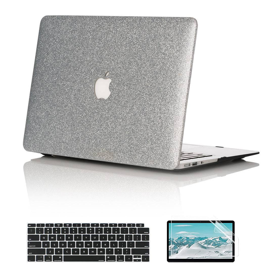 Glitter Silver Macbook Case