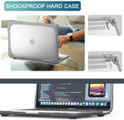 MacBook Case Heavy Duty  with Folding Stand - Grey