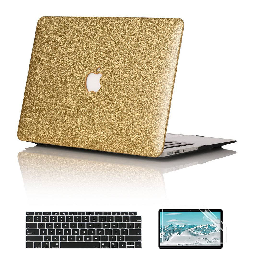 Glitter Gold Macbook case