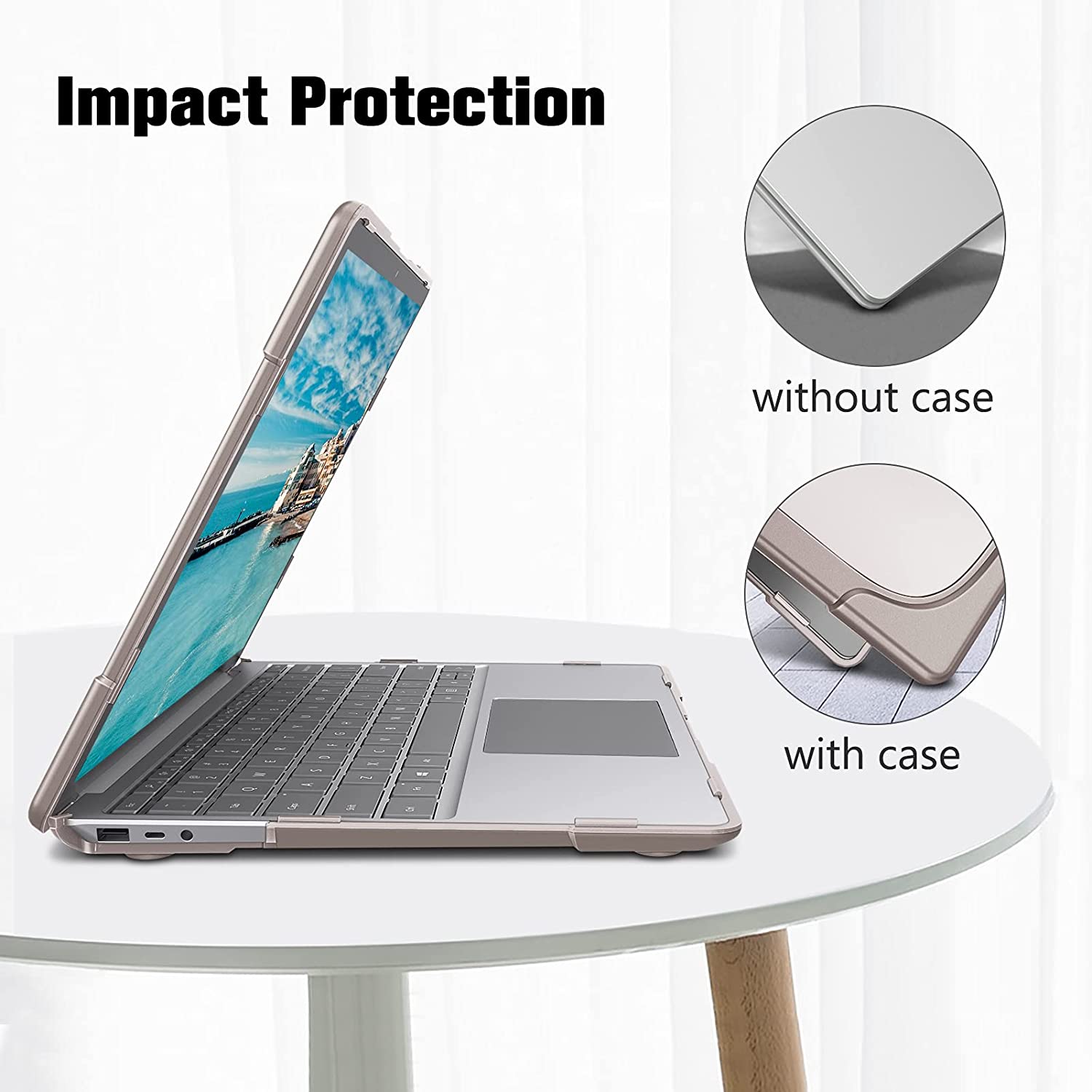 Heavy Shell with Foldable Kickstands Khaki Microsoft Surface Laptop Case
