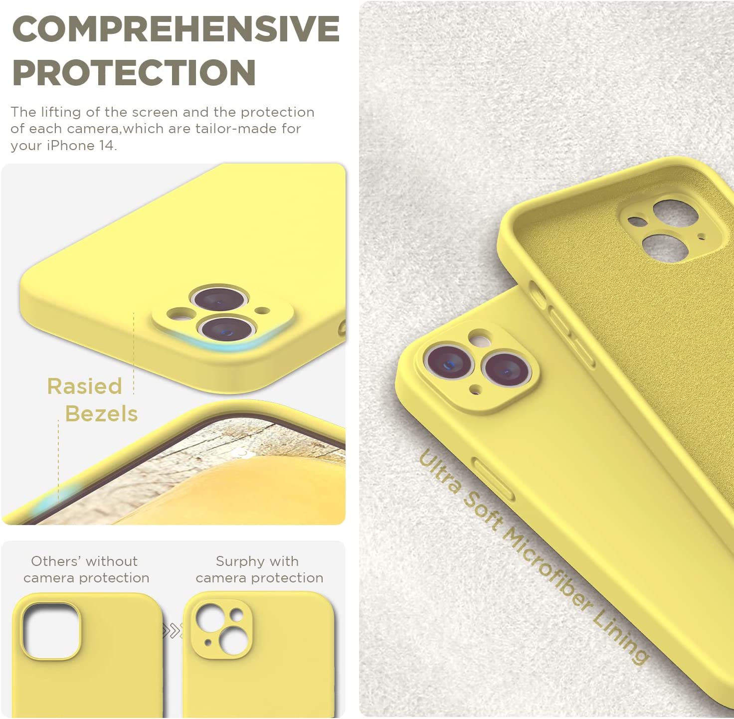 iPhone Case - Yellow Liquid Silicone