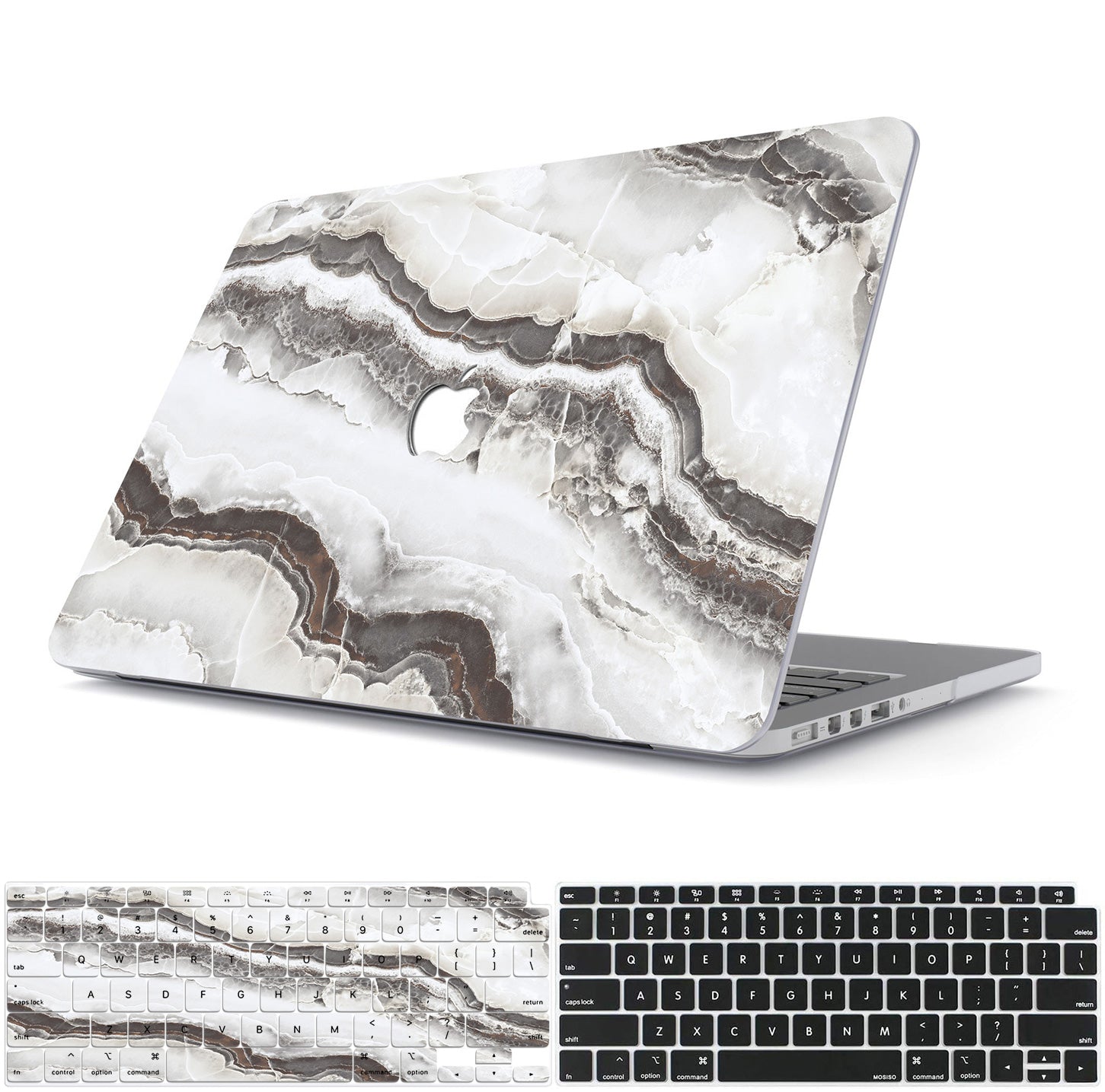 White Marble Macbook Case