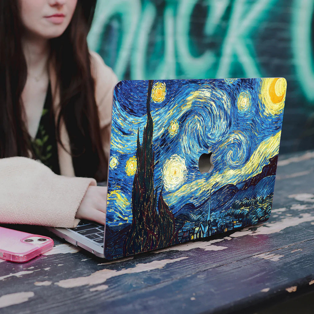 Funda Macbook Van Gogh Works''Starry Night'' personalizable