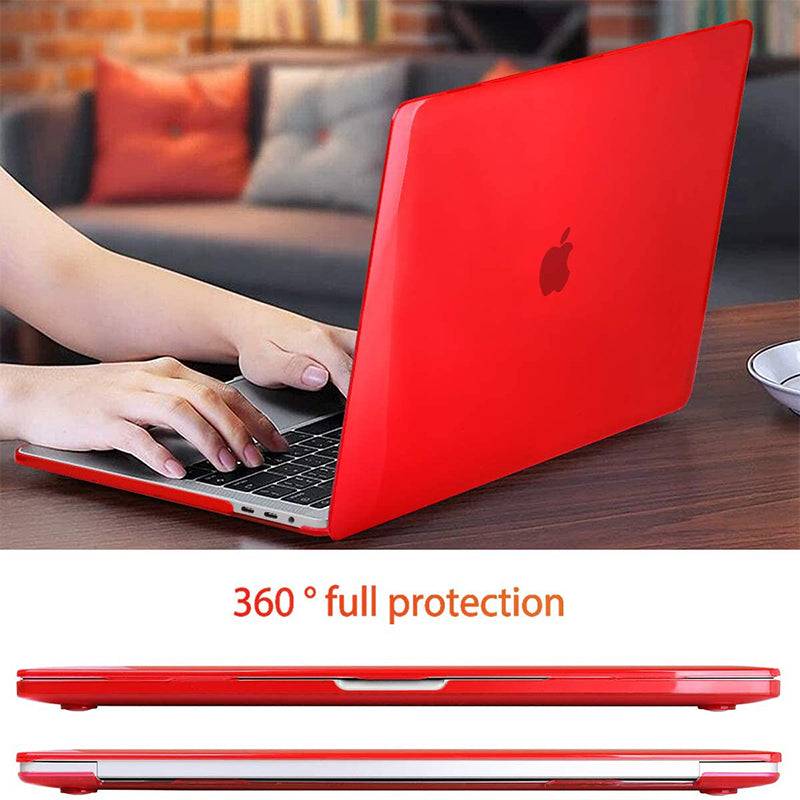 Transparent red | Macbook case customizable