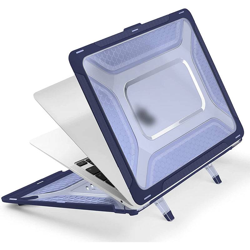 Macbook Case Heavy Duty Honeycomb Hard Shell - Azul