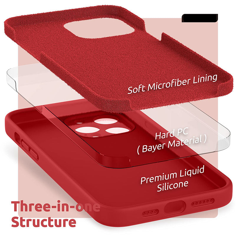 iPhone Case - Red Liquid Silicone