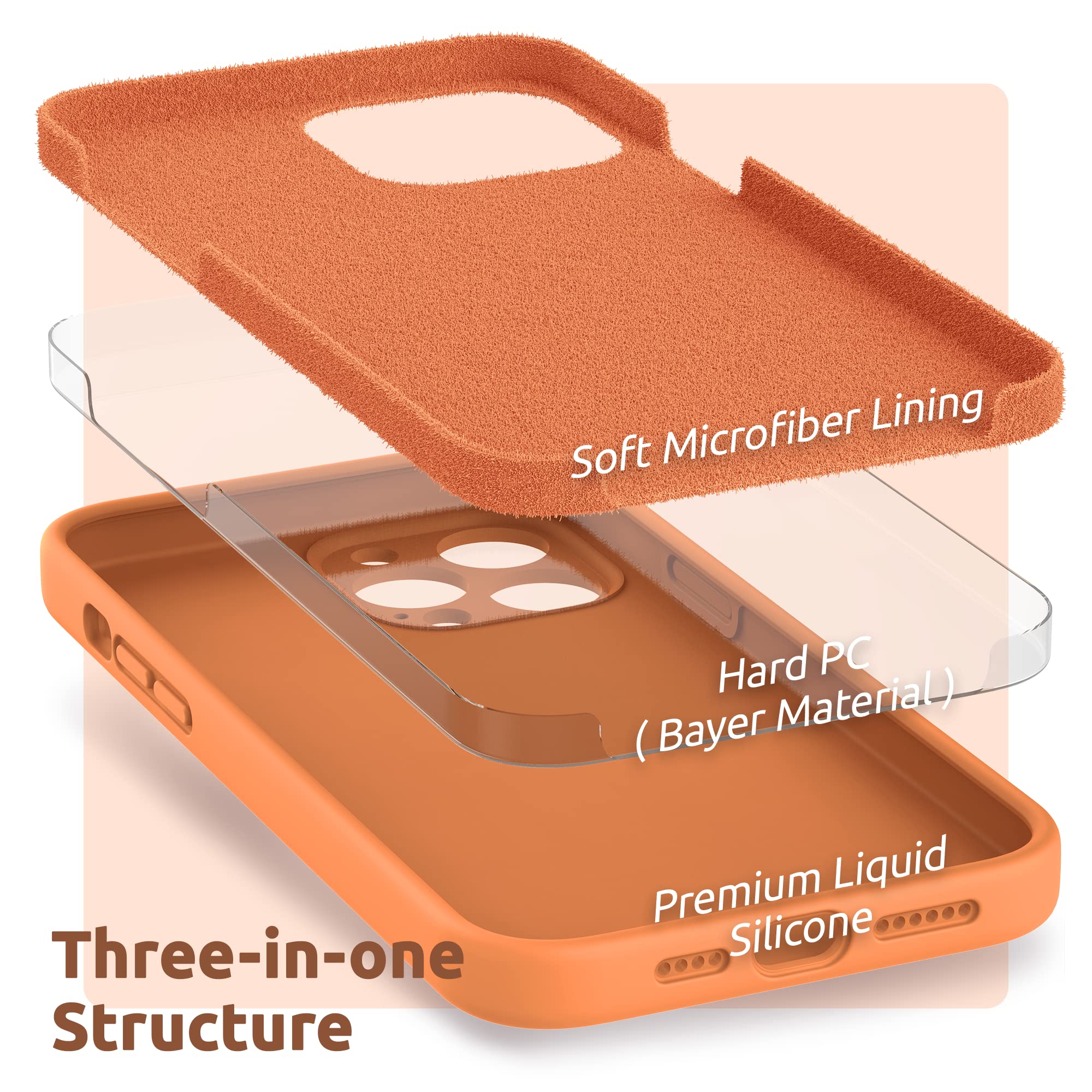 iPhone Case - Orange Liquid Silicone