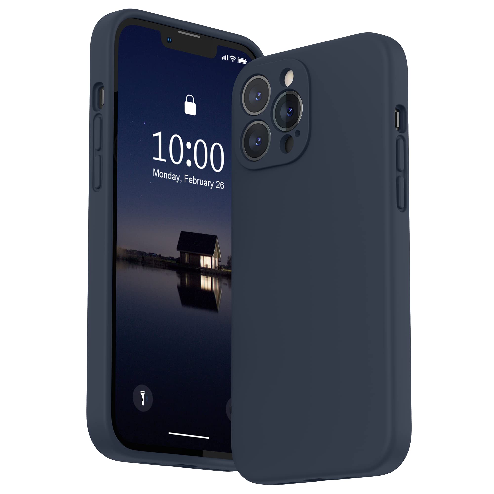 iPhone Case - Navy Blue Liquid Silicone