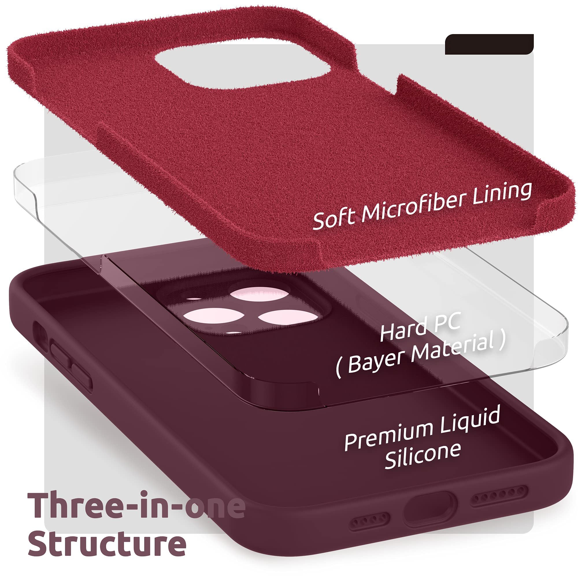 iPhone Case - Grape Red Liquid Silicone