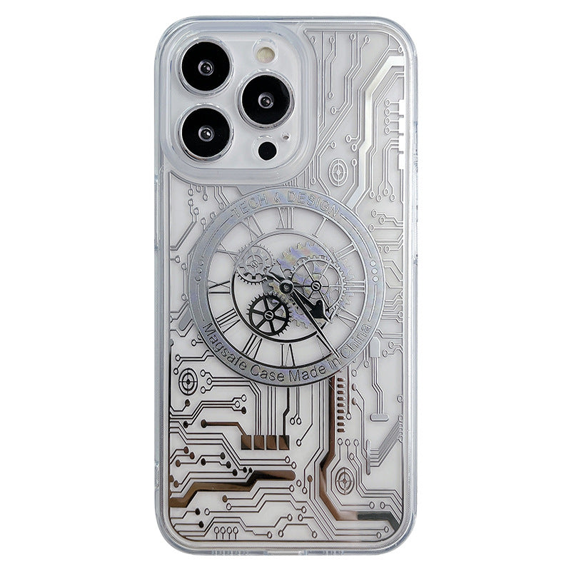 Mechanical Watch & Circuit iPhone Case With MagSafe