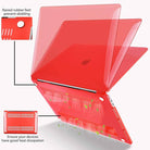 Transparent red | Macbook case customizable