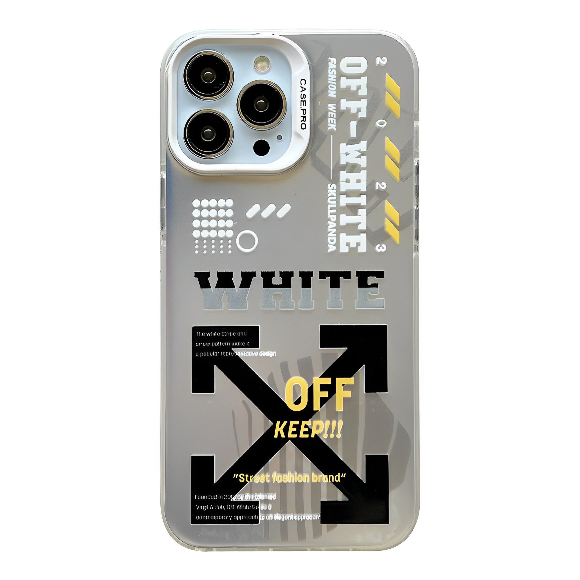 Plating Off-White iPhone Case