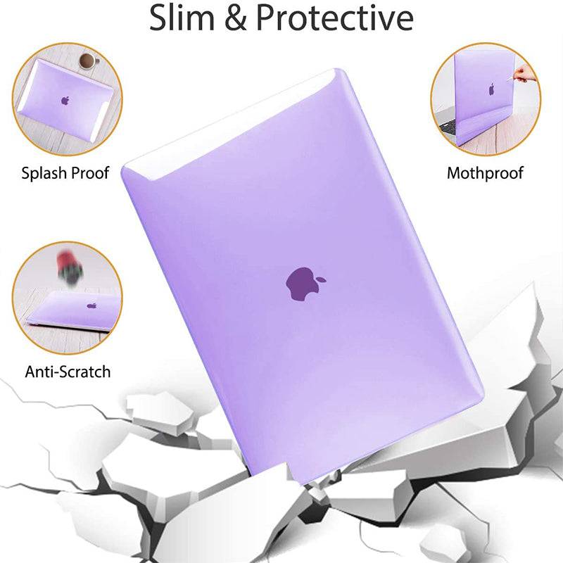 Transparent Purple Macbook case customizable