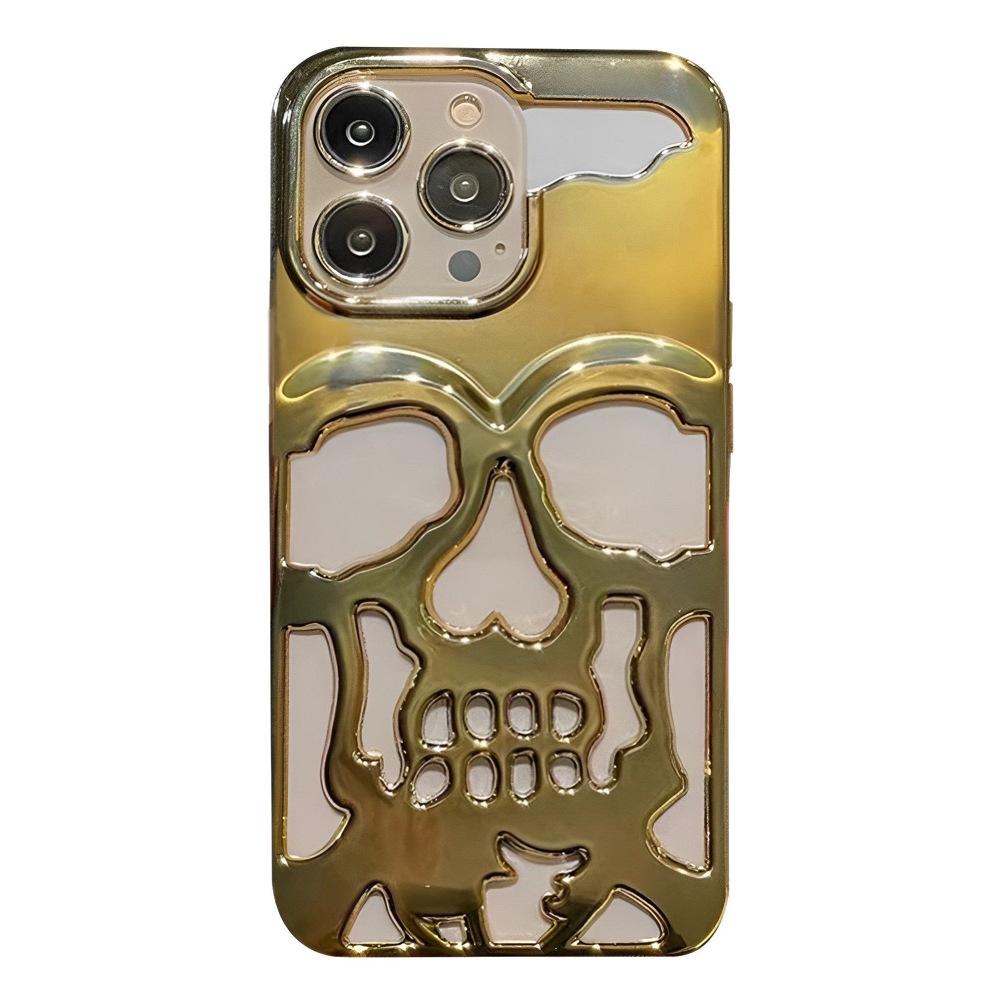 Hollow Skull Electroplating iPhone Case