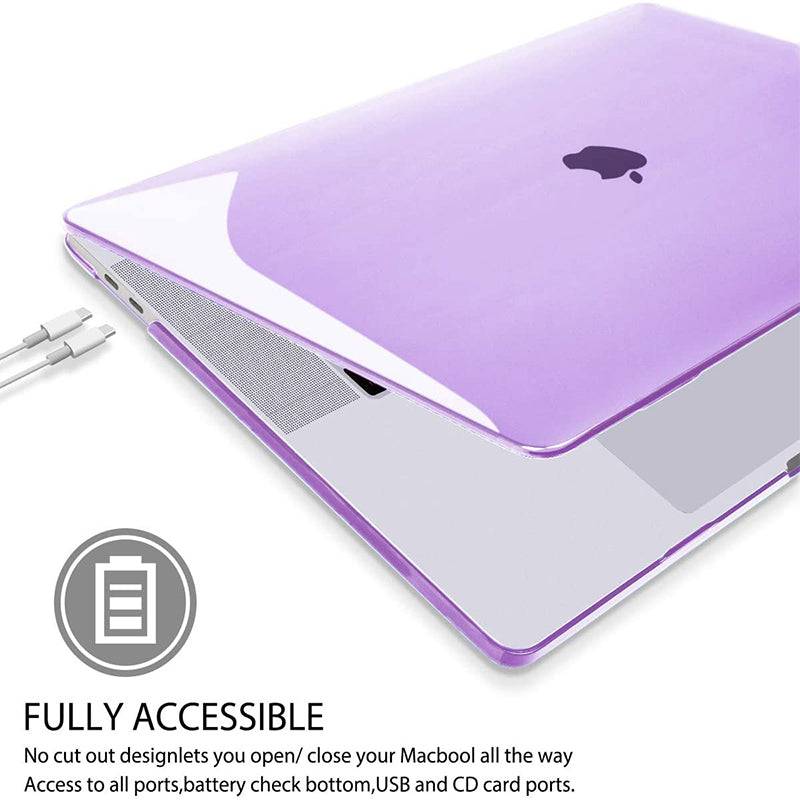 Transparent Purple | Macbook case customizable