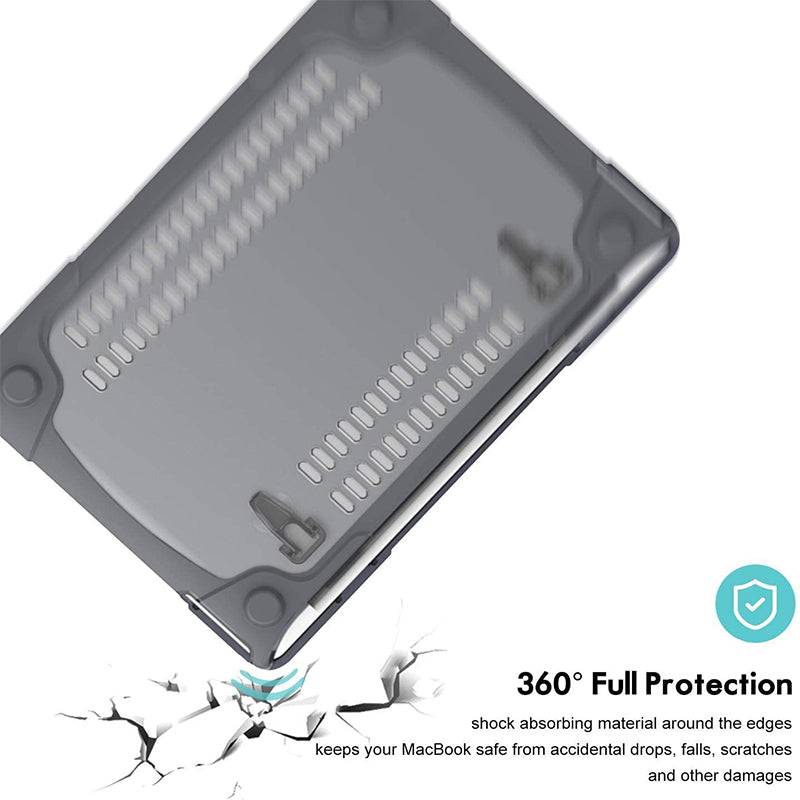 MacBook Case Heavy Duty  with Folding Stand - Grey