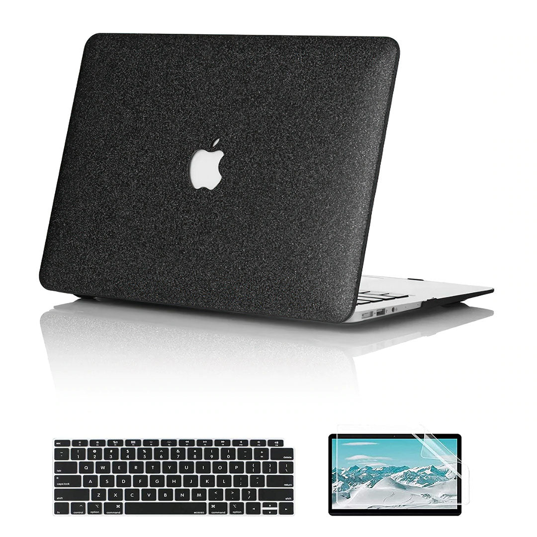 Glitter Black Macbook Case