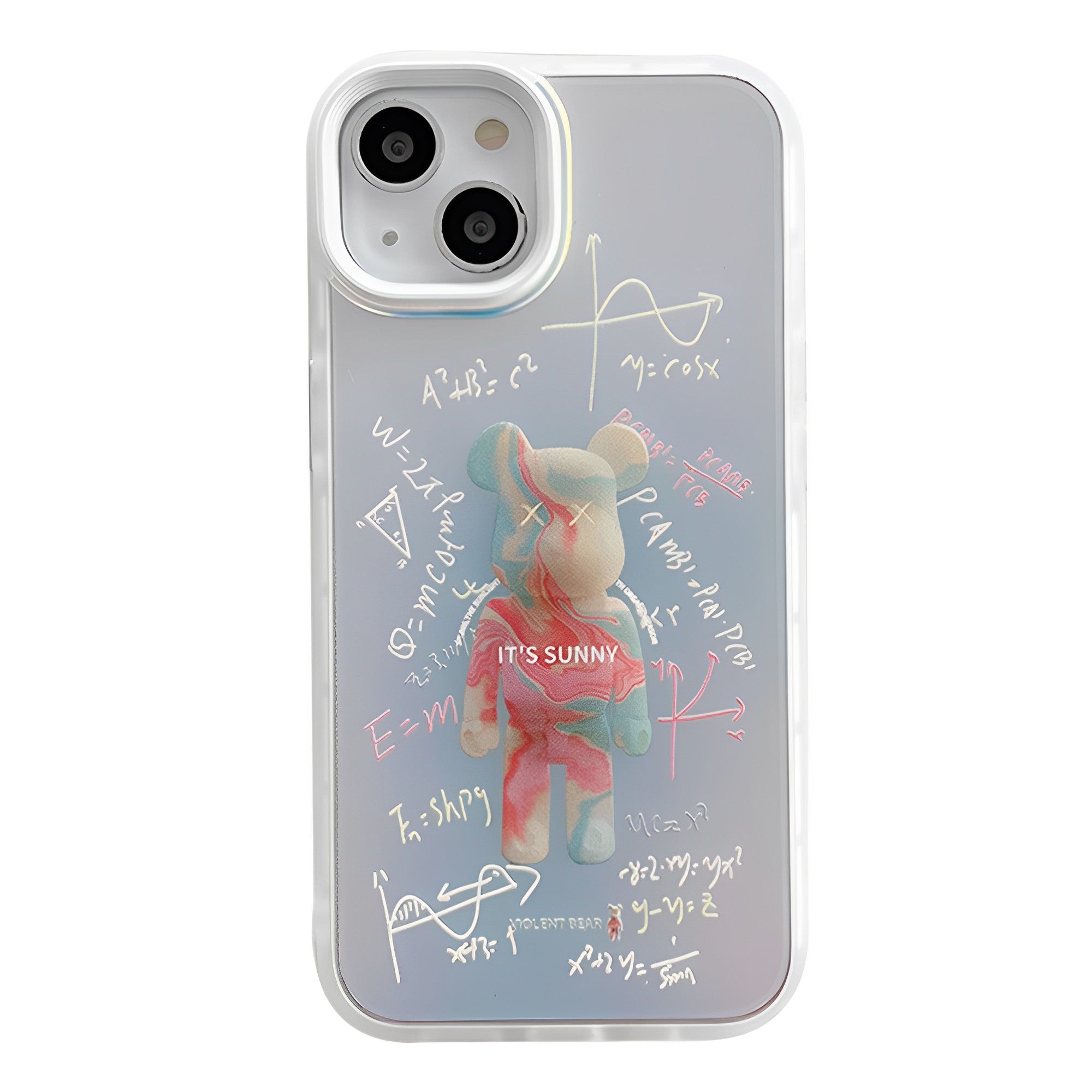 Abstract Math Violent Bear Kwas iPhone Case
