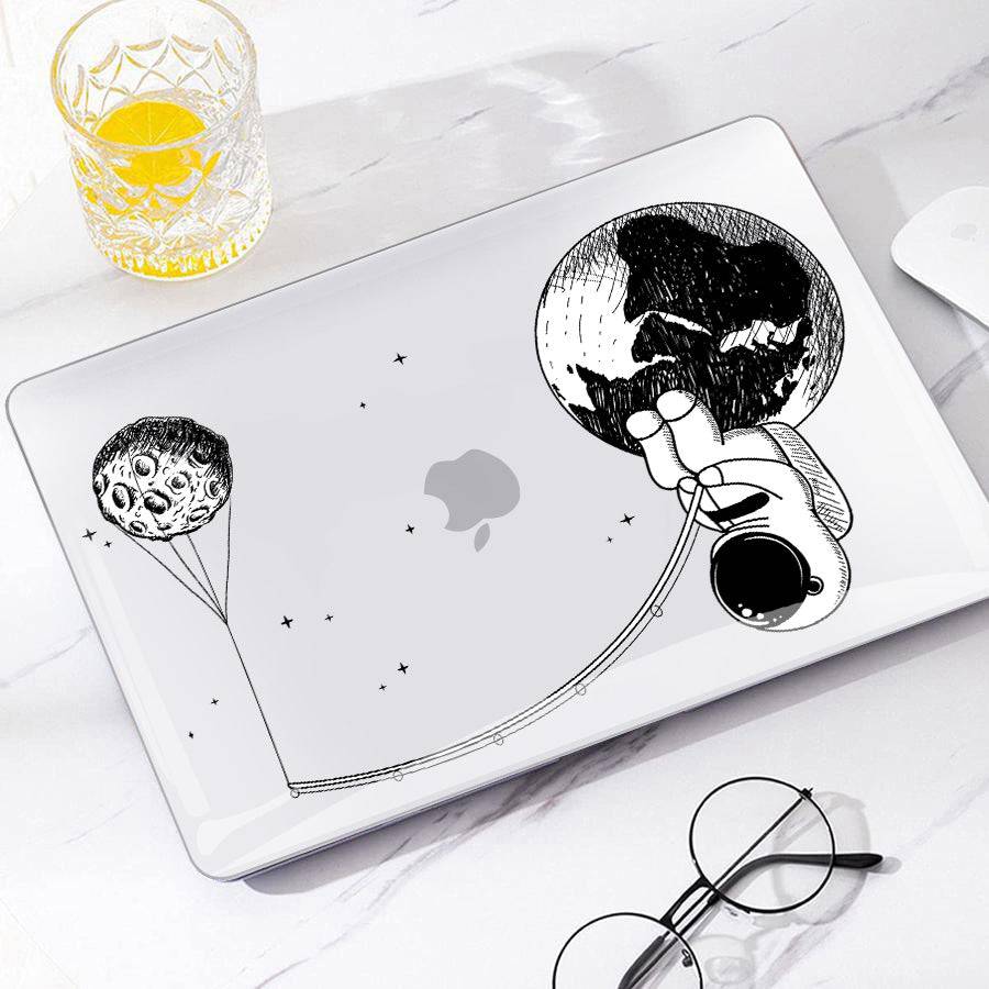 Moon Fishing Astronaut | Macbook case