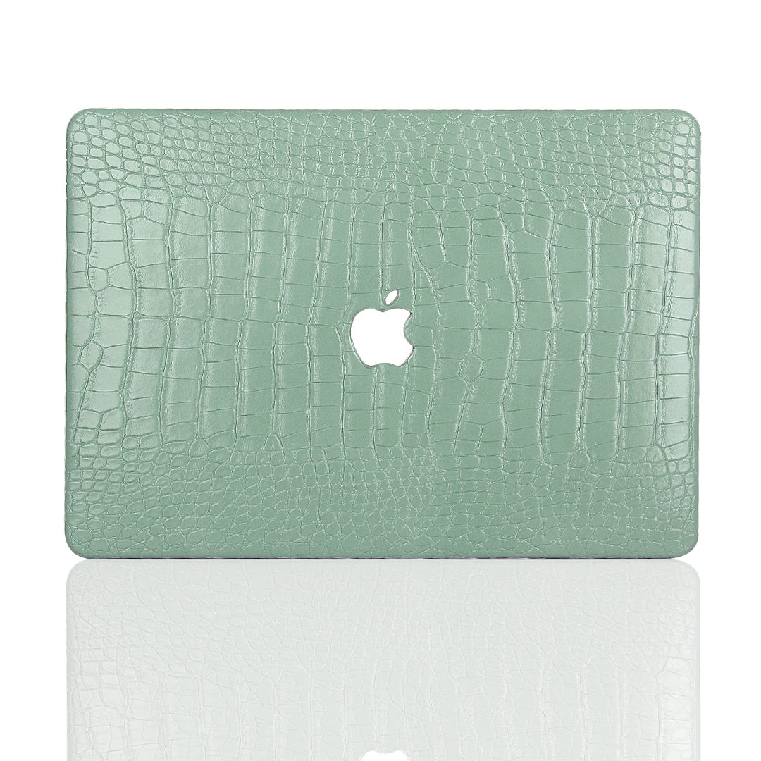 Faux Crocodile Mint Green MacBook Case