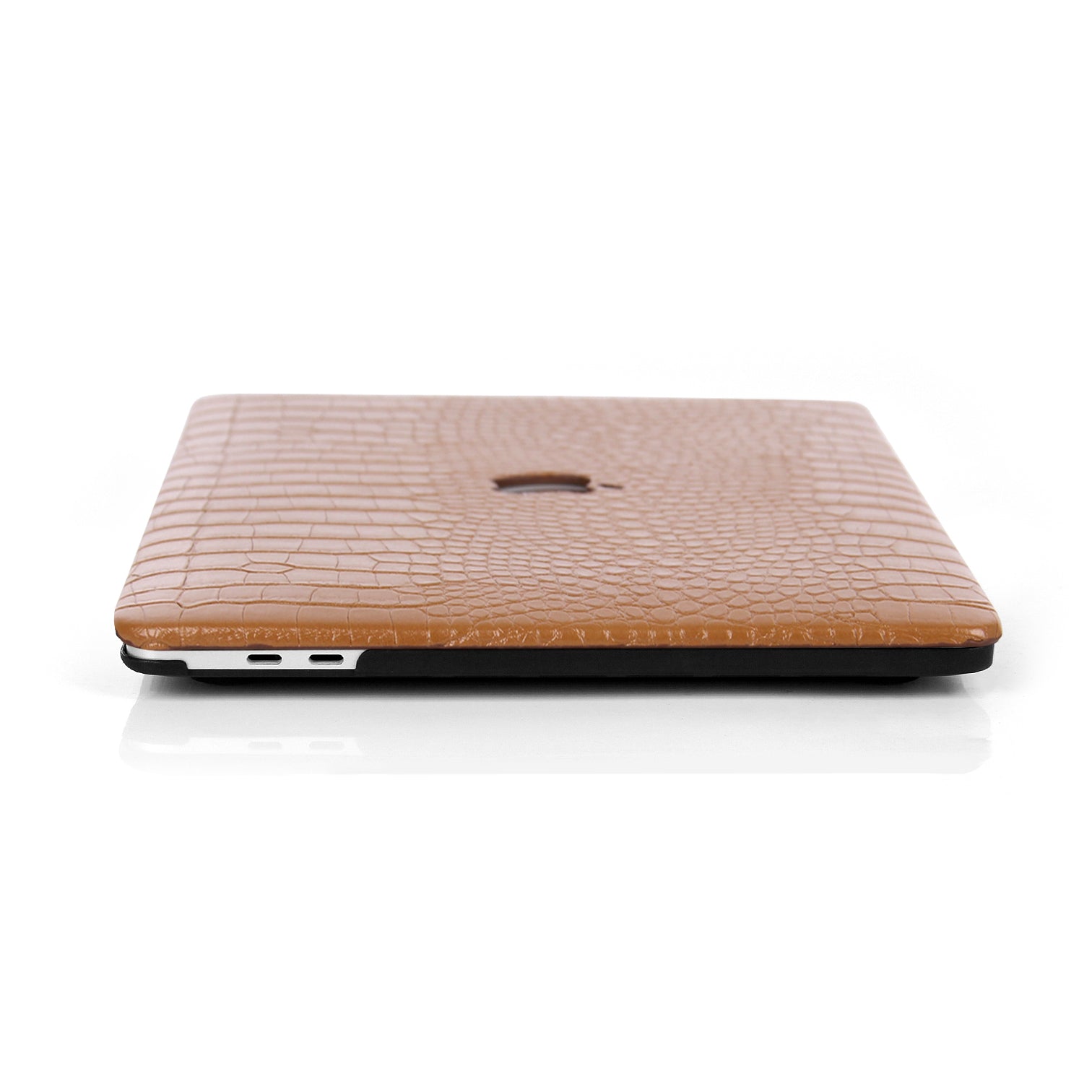 Faux Crocodile Brown MacBook Case