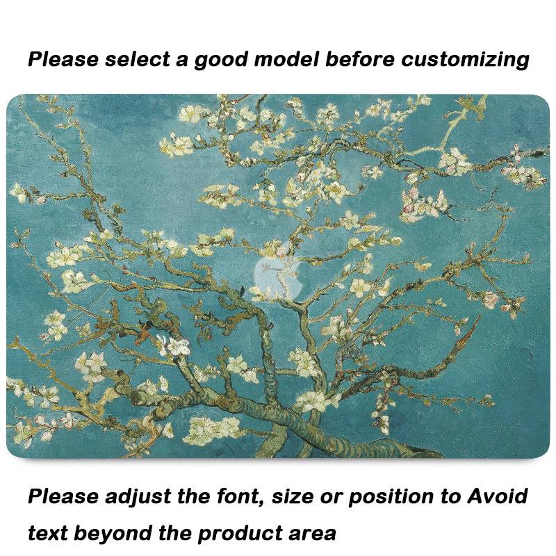 Van Gogh Works ”Blooming Apricot Blossoms“ Macbook case customizable