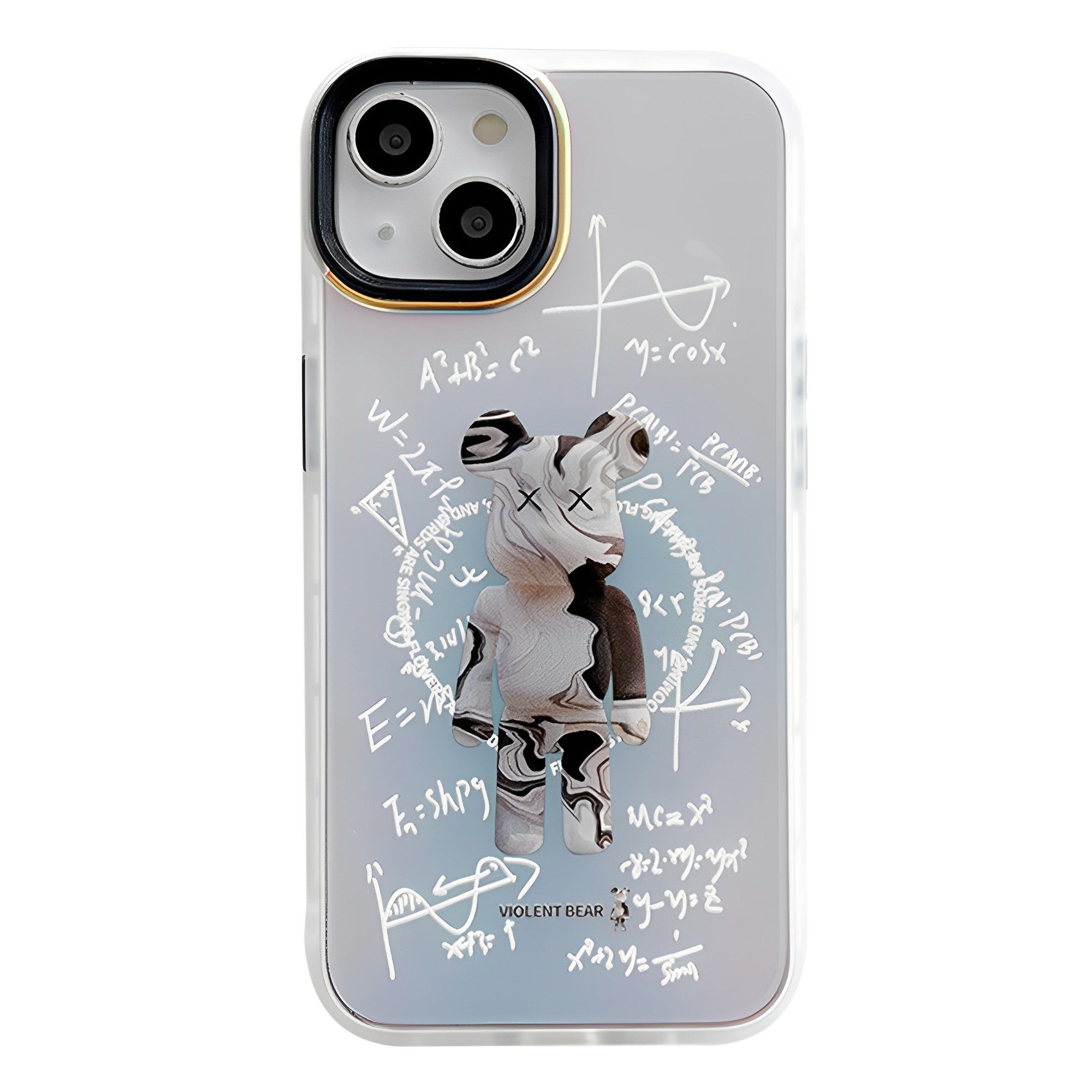 KAWS Abstract Math Violent Bear iPhone Case