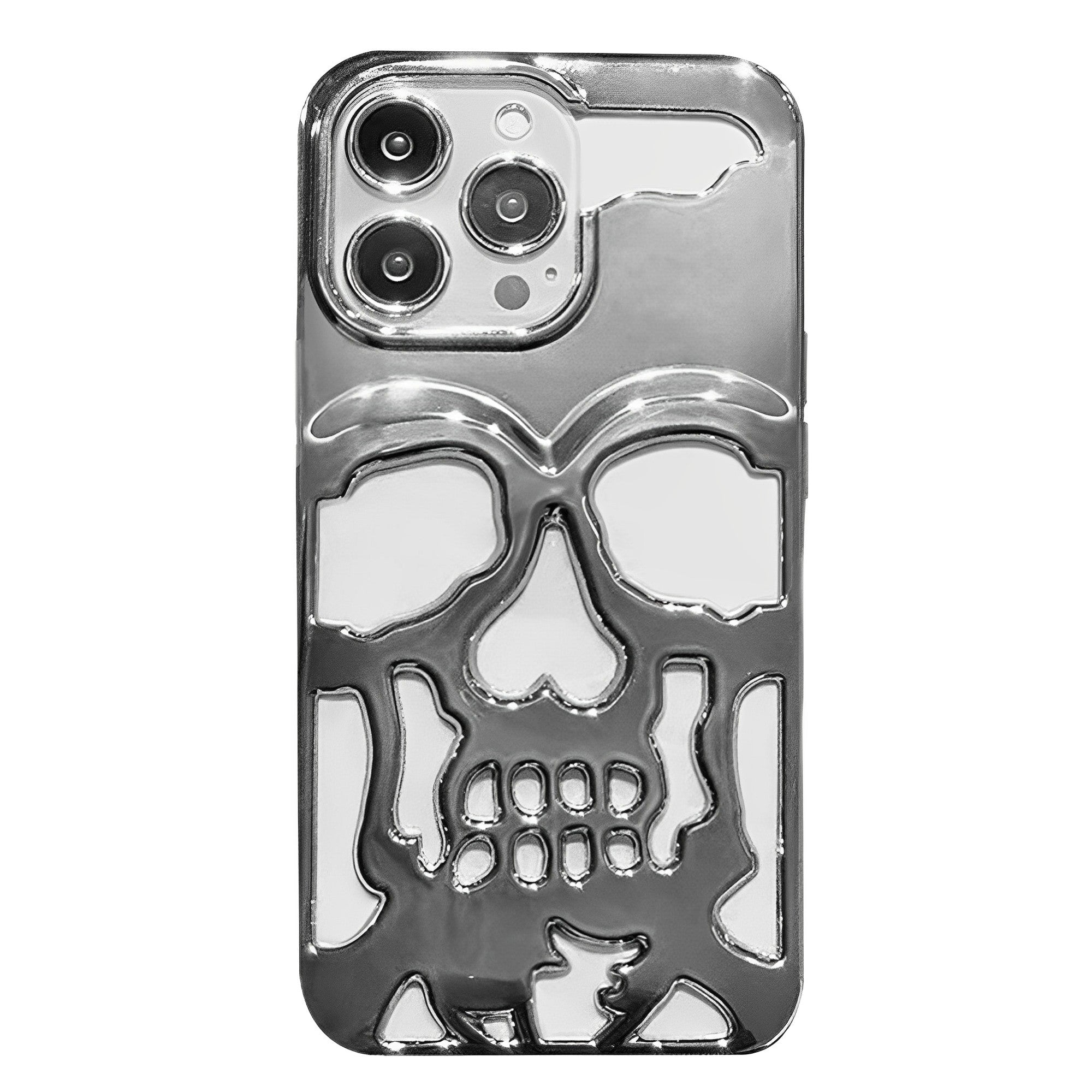 Hollow Skull Electroplating iPhone Case