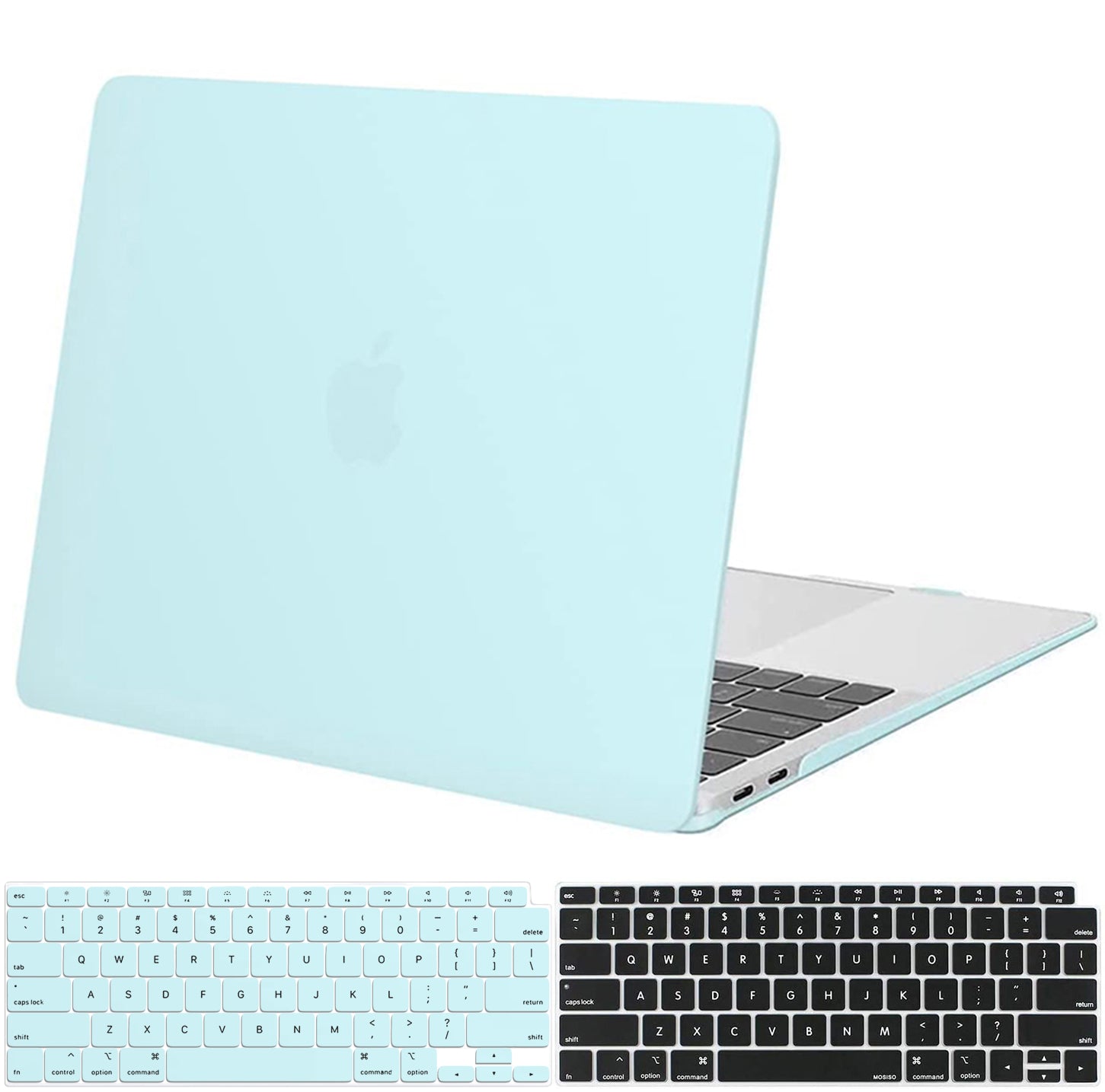Frosted Water Cyan Macbook case customizable