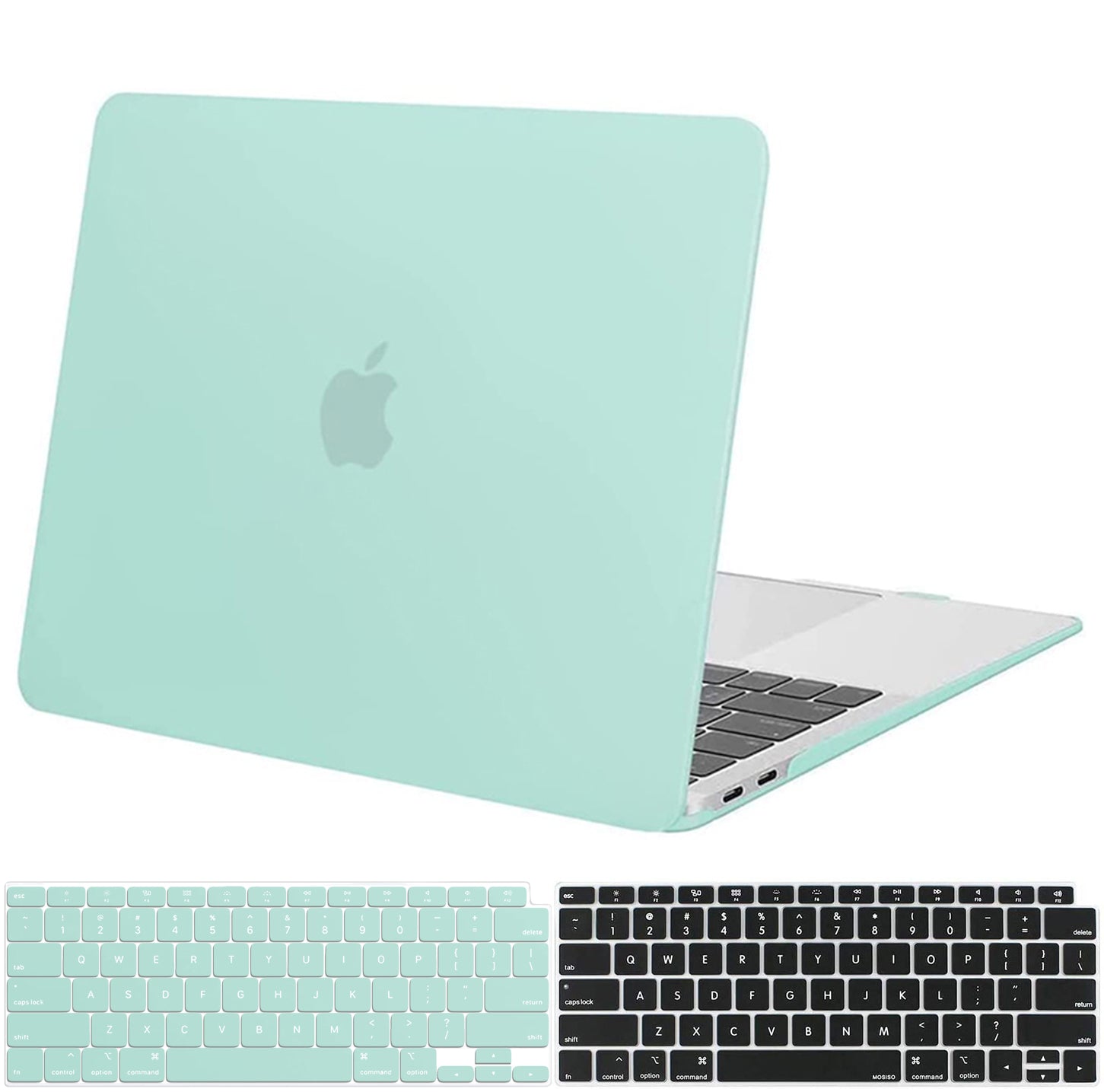 Frosted Mint Green Macbook case customizable