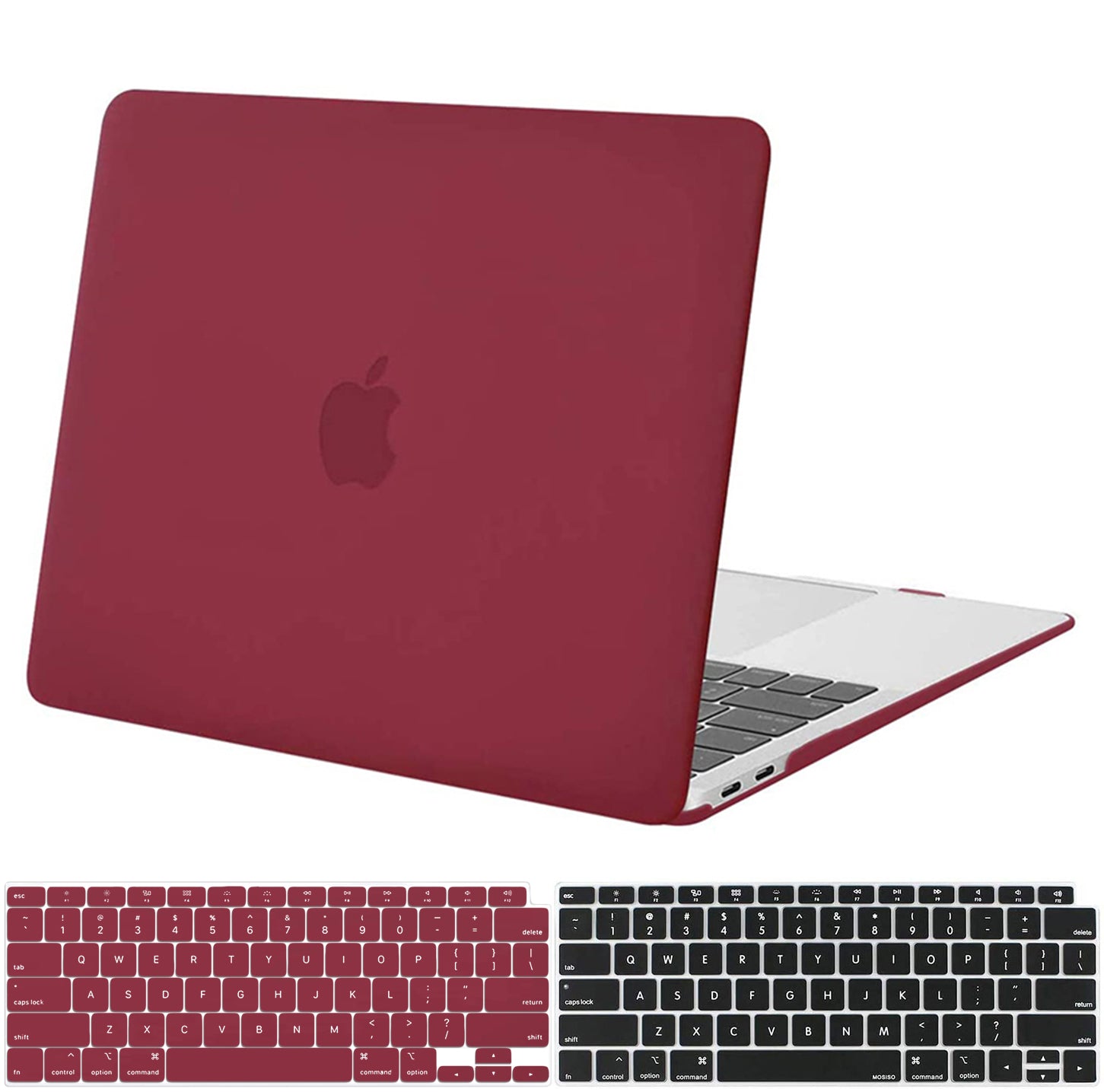 Frosted Wine Red  Macbook case customizable