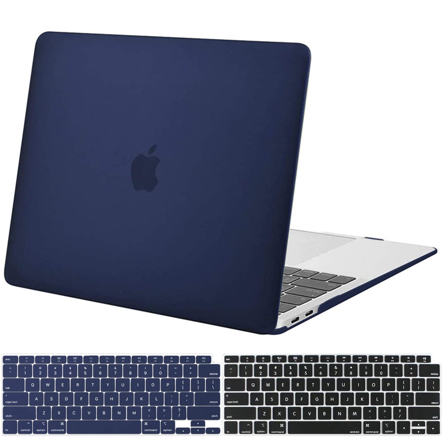 Matte Navy Macbook case customizable